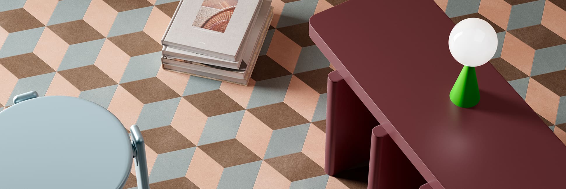 Không gian nội thất ứng dụng ván sàn vinyl Moduleo